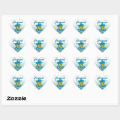 Sticker Cœur Poussette de trompette #7 (Feuille)