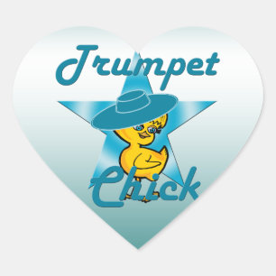 Sticker Cœur Poussette de trompette #7