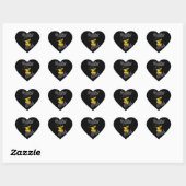 Sticker Cœur Poussette vocaliste #4 (Feuille)