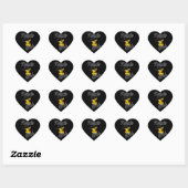 Sticker Cœur Poussin #4 de karaoke (Feuille)