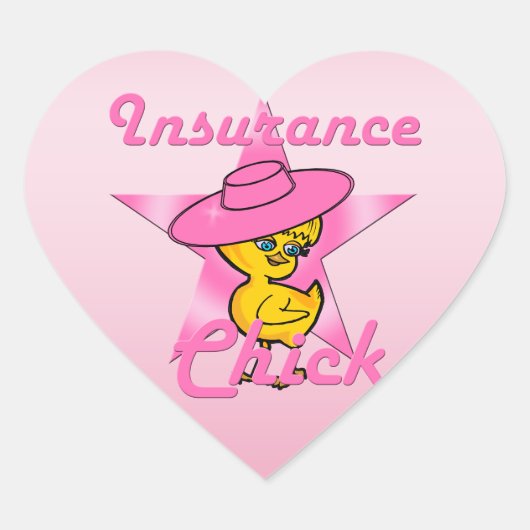 Sticker Cœur Poussin #8 d'assurance (Devant)