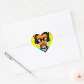 Sticker Cœur Powwow Girl (Enveloppe)