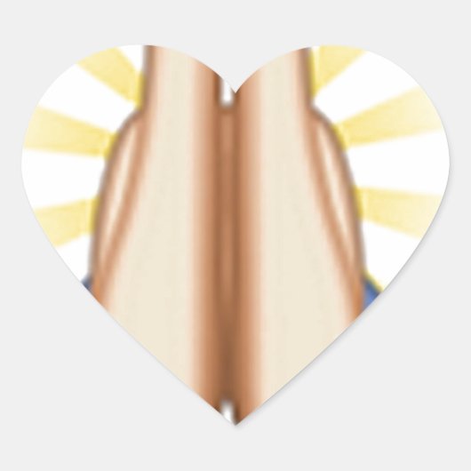 Sticker Cœur prier émoji (Devant)