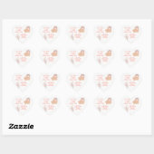 Sticker Cœur Prière chrétienne pour enfants rose | (Feuille)