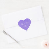Sticker Cœur Princesse Purple Damask Storybook Mariage élégant (Enveloppe)