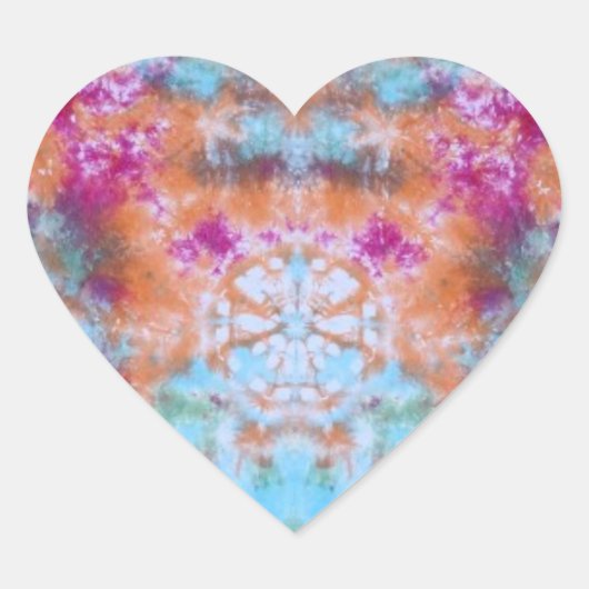 Sticker Cœur Prism Bear Abstract (Devant)