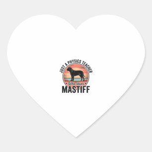 Sticker Cœur Professeur de physique aime T-shirt vintage Mastif
