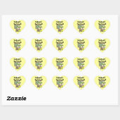 Sticker Cœur Professeur de sciences de la grenouille (Feuille)