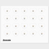 Sticker Cœur Psaume 46_5 Typographie chrétienne Vector (Feuille)