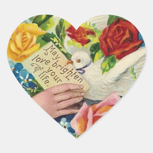 Sticker Cœur Puisse l'amour... (Devant)