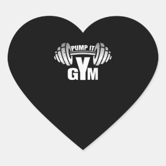 Sticker Cœur Pump It Ness Gym Sport Motivation Men Women Kid