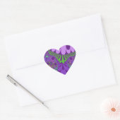 Sticker Cœur Purple and Green Mod (Enveloppe)