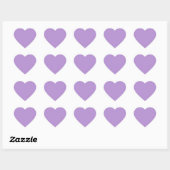 Sticker Cœur Purple pâle (couleur solide) (Feuille)