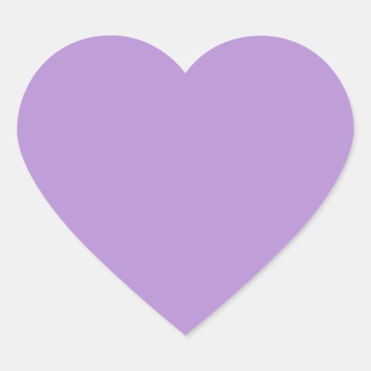 Sticker Cœur Purple pâle (couleur solide) (Devant)