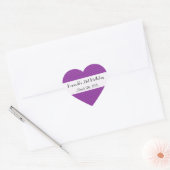 Sticker Cœur Purple Zigzag, Purple Chevron, Anniversaire (Enveloppe)