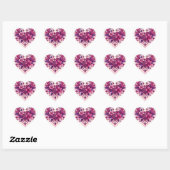 Sticker Cœur Purples Heart (Feuille)