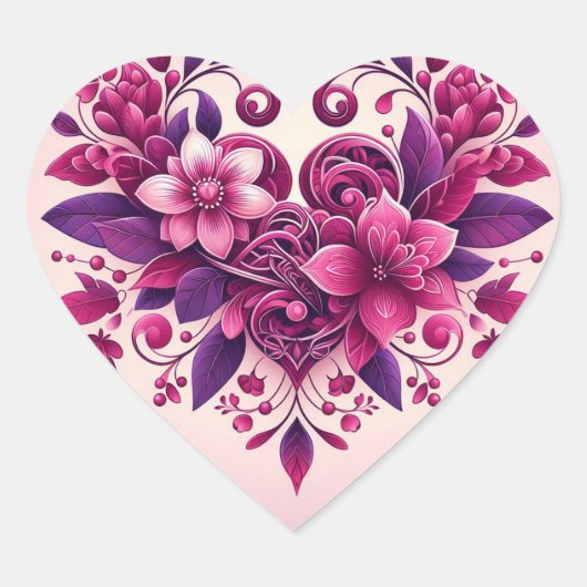 Sticker Cœur Purples Heart (Devant)