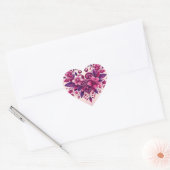 Sticker Cœur Purples Heart (Enveloppe)