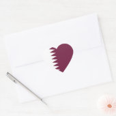 Sticker Cœur qatar (Enveloppe)