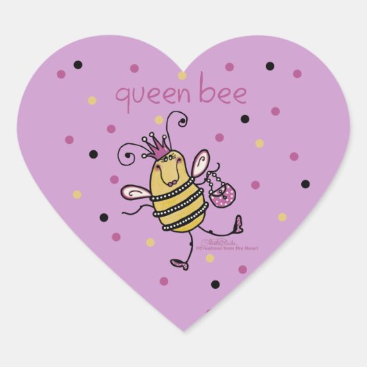 Sticker Cœur Queen Bee (Devant)