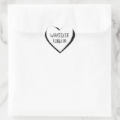 Sticker Cœur Quoi que jamais (Sac)