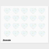 Sticker Cœur Rainbow Dreams (Feuille)