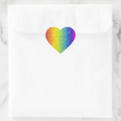 Sticker Cœur Rainbow Glitter Sparkle Royal Artistic Luster Art (Sac)