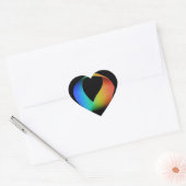 Sticker Cœur Rainbow Mobius Strip (Enveloppe)