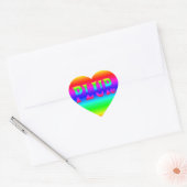 Sticker Cœur Rainbow PLUR (Enveloppe)