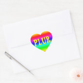 Sticker Cœur Rainbow PLUR (Enveloppe)