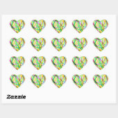 Sticker Cœur Rainbow Rhapsody (Feuille)