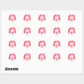 Sticker Cœur Rainbow Valentine (Feuille)