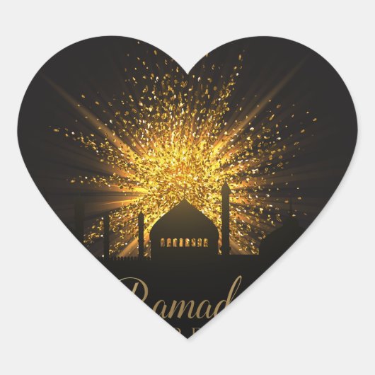 Sticker Cœur Ramadan (Devant)