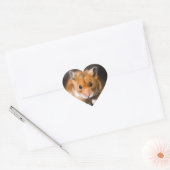 Sticker Cœur Ratty le hamster (Enveloppe)
