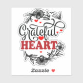 STICKER COEUR RECONNU (Feuille)
