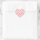 Sticker Cœur Red Hearts Valentine's Day Mariage (Sac)