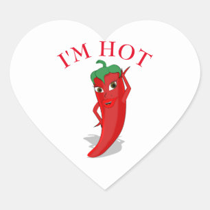 Sticker Cœur Red Hot Pepper Diva