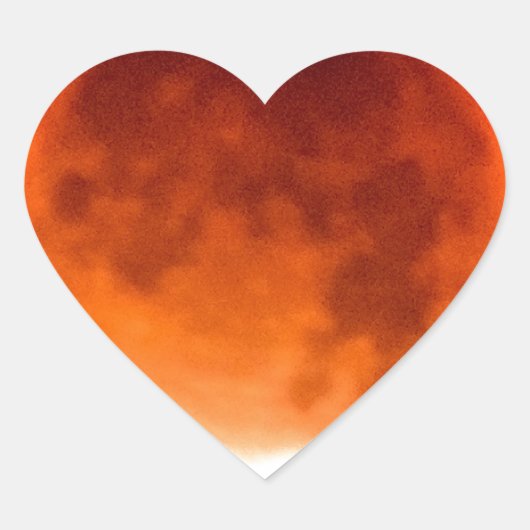 Sticker Cœur Red Moon (Devant)