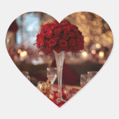 Sticker Cœur Red Rose Valentine Romantic Aesthetic Love St (Devant)