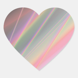 Sticker Cœur Reflet Rainbows