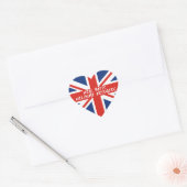 Sticker Cœur Réfugiés d'accueil pour les Britanniques (Enveloppe)
