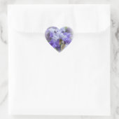 Sticker Cœur Regal Beares Iris - Violet & Blanc (Sac)