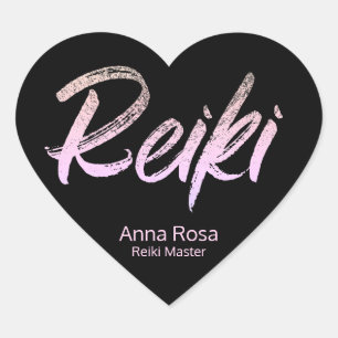 Sticker Cœur *~* Reiki Iridescente Coeur rose