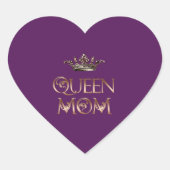 Sticker Cœur Reine maman (Devant)