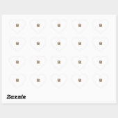 Sticker Cœur Relax & Unwind Chat de Plage Design de Gravure Vin (Feuille)
