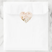 Sticker Cœur Remerciment pour la fête de mariage Tomber amoureu (Sac)