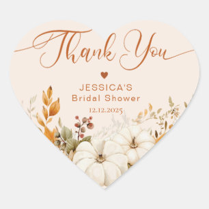 Sticker Cœur Remerciment pour une baby shower pour tomber amour