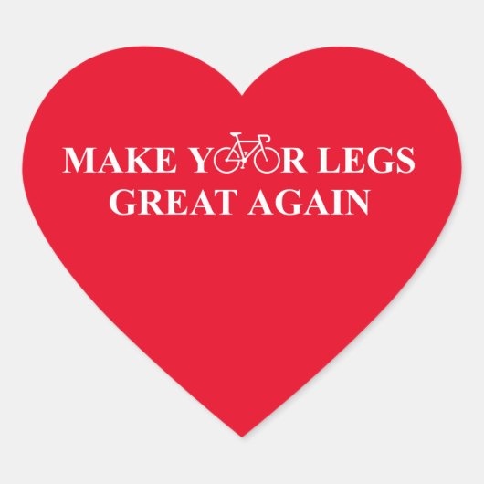 Sticker Cœur Rendre vos jambes superbes (Devant)