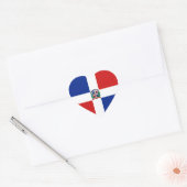 Sticker Coeur Rep. Dominicain (Enveloppe)