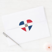 Sticker Cœur République Dominicaine Drapeau splendide patriotiq (Enveloppe)
